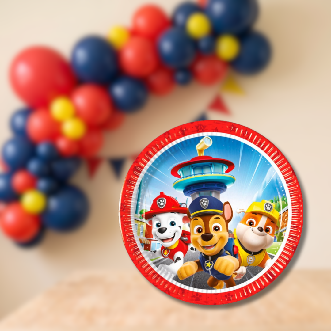 Platos pequeños Patrulla Canina 20 cm | 8 unidades