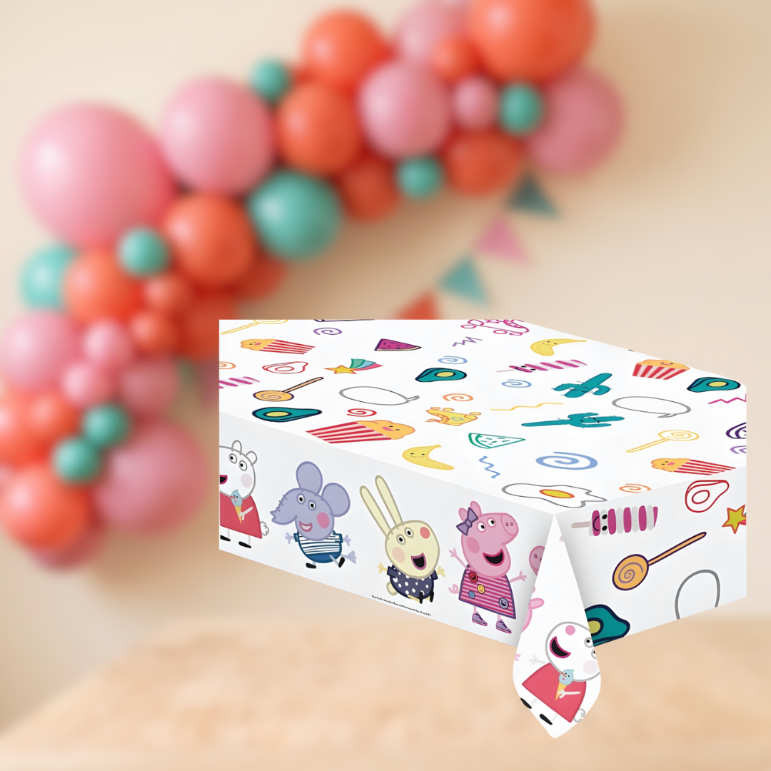 Mantel Peppa Pig de plástico 180 × 120 cm
