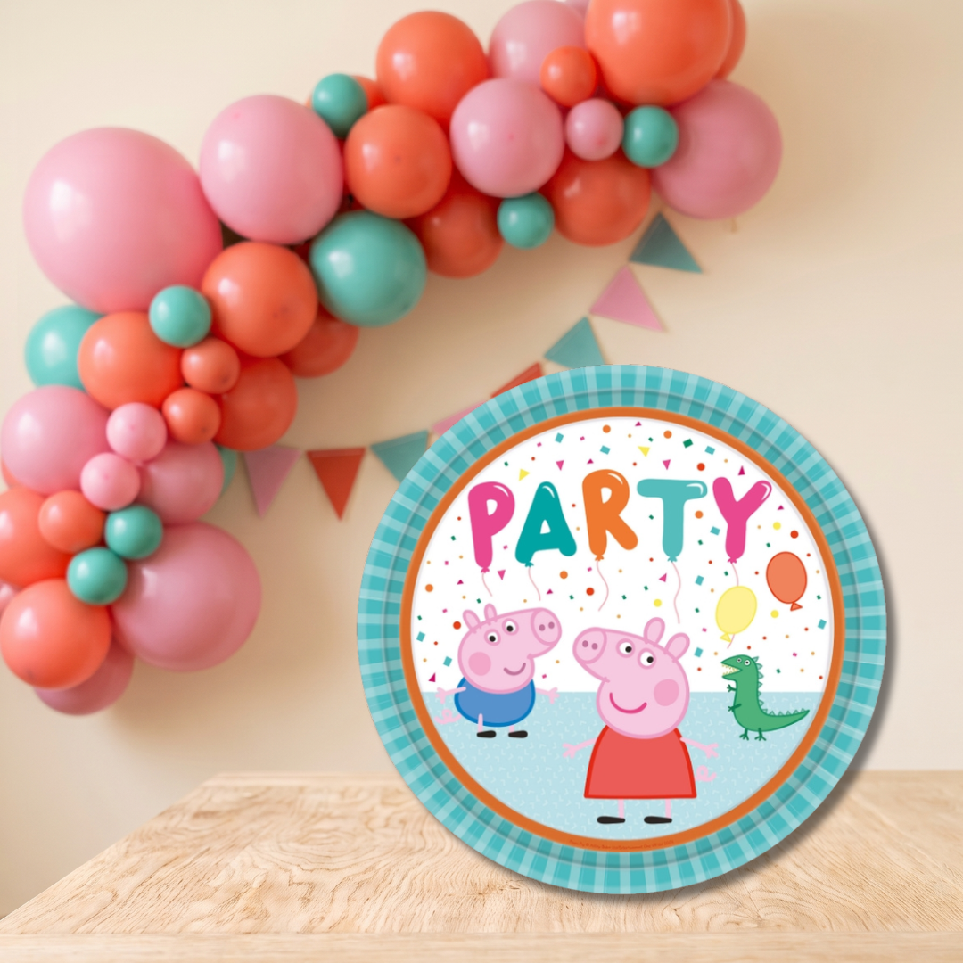 Platos grandes Peppa Pig 23 cm | 8 unidades