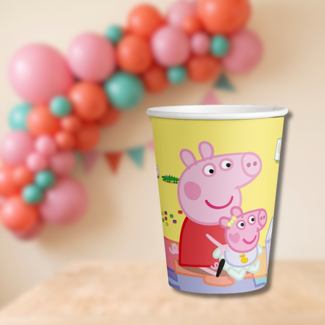 Vasos Peppa Pig 200 ml | 8 unidades