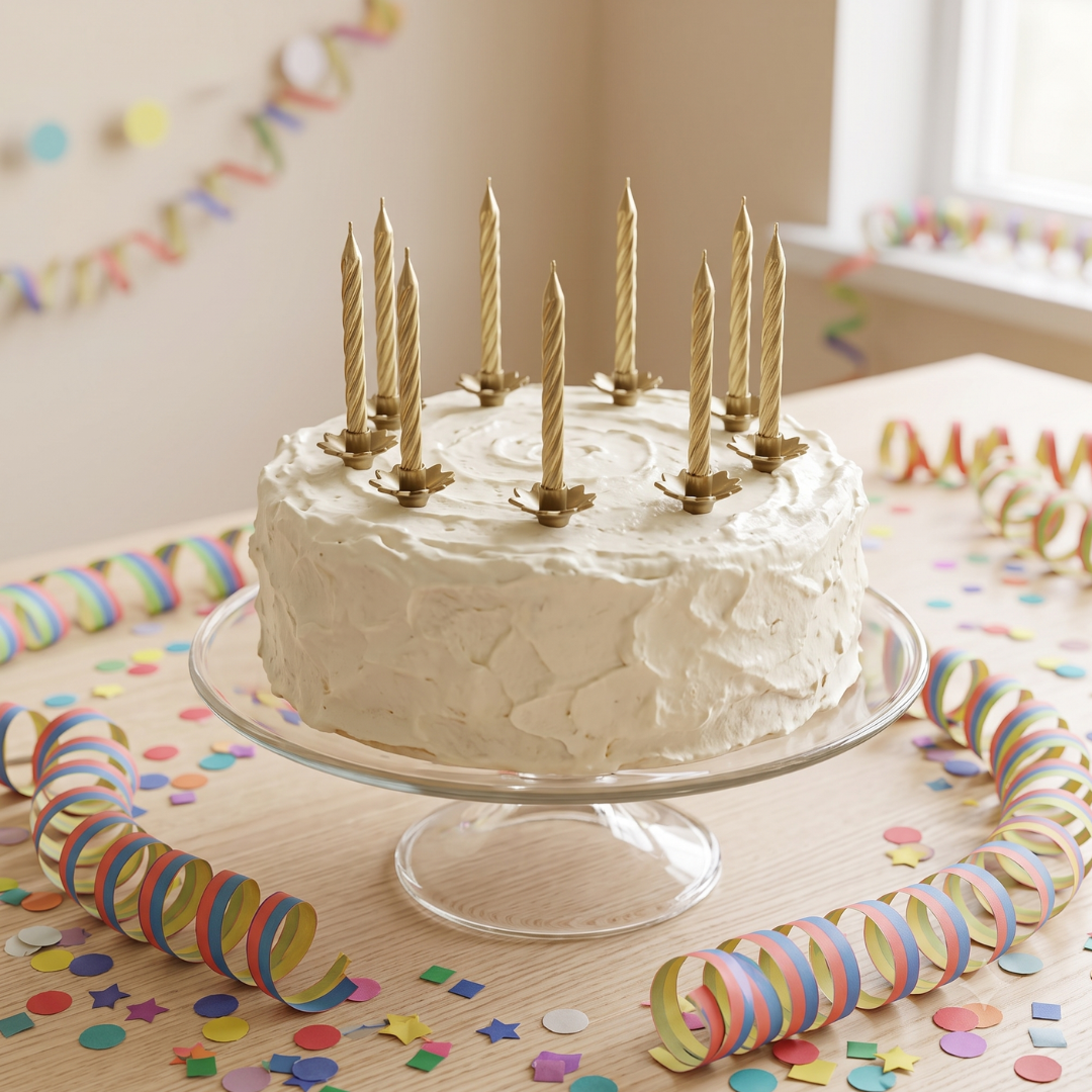 Velas espiral con soportes - Pack de 12