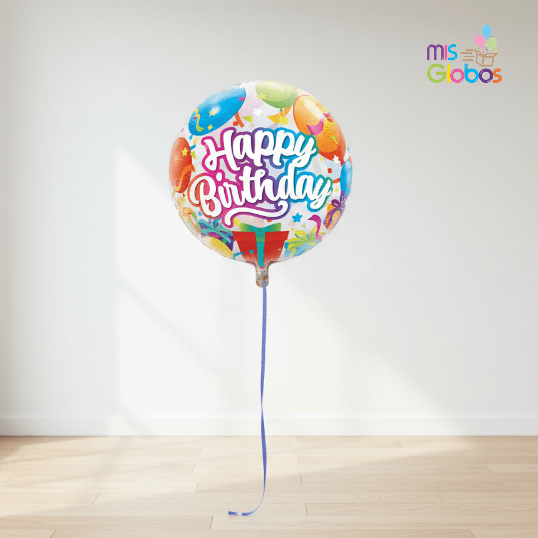 Burbuja Happy Birthday Fiesta Sorpresa