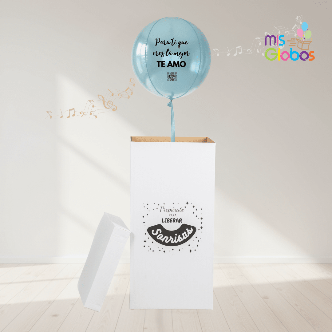 Caja GloBOOM con globos dedícale una canción