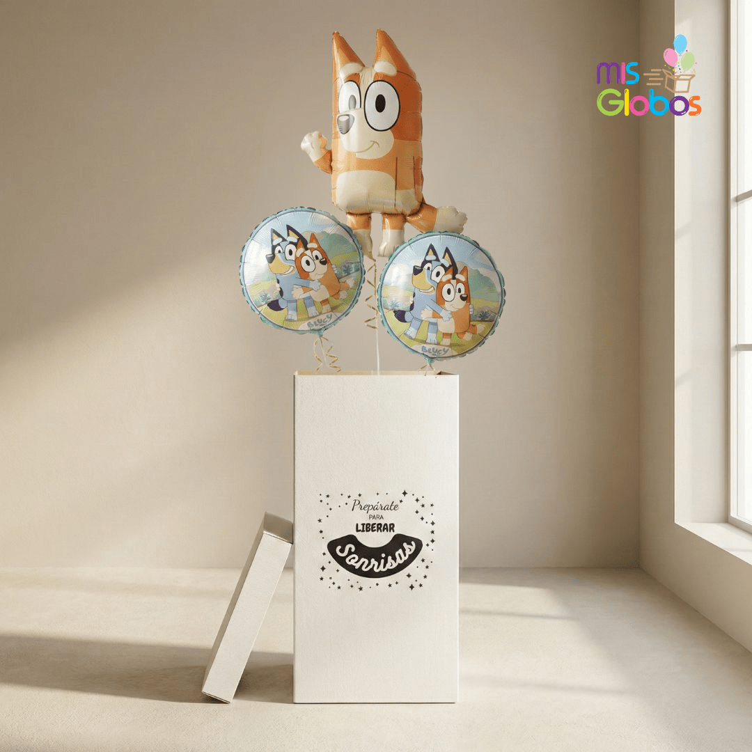 Caja GloBOOM con globos Super Bingo - Mis Globos