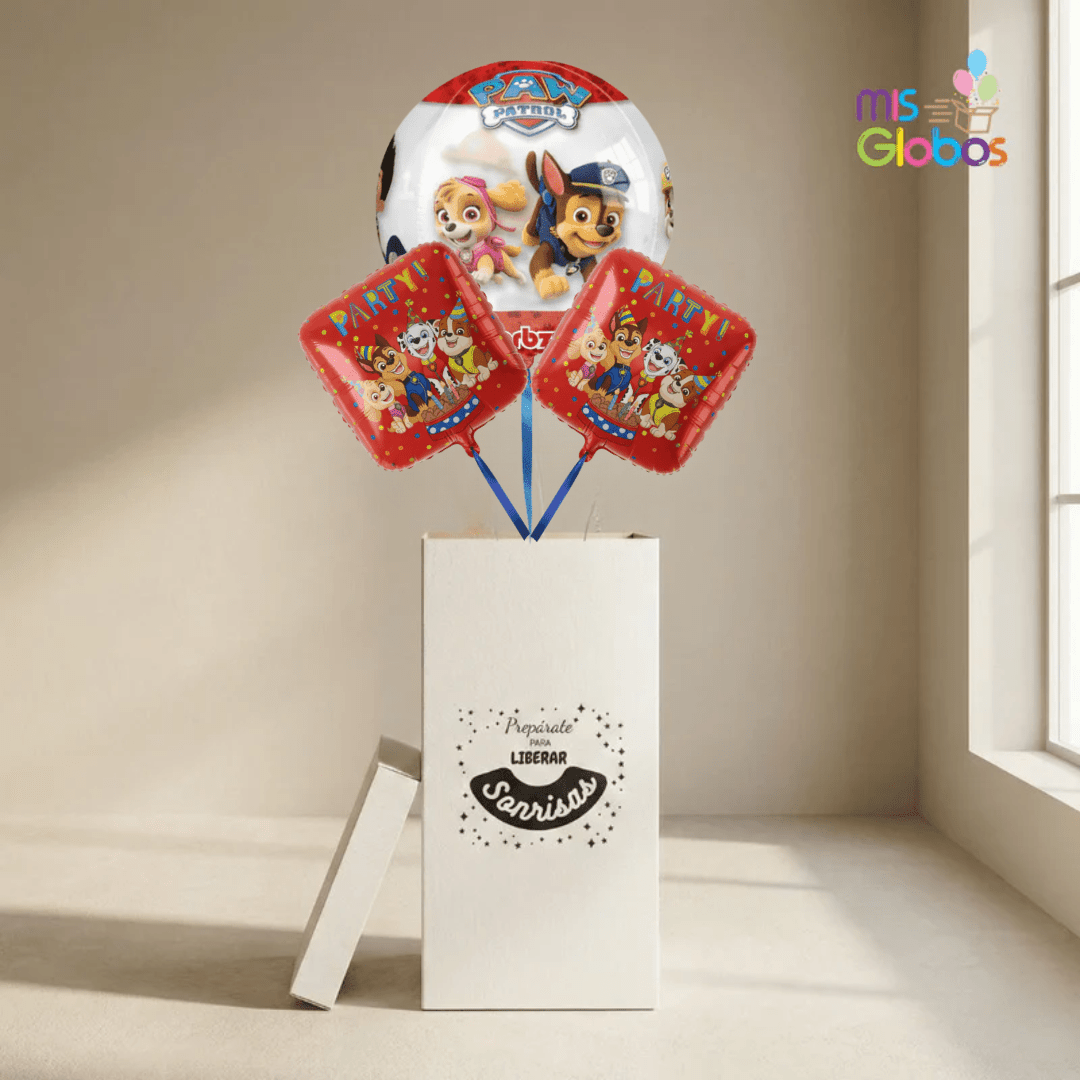Caja GloBOOM Patrulla Canina - Mis Globos