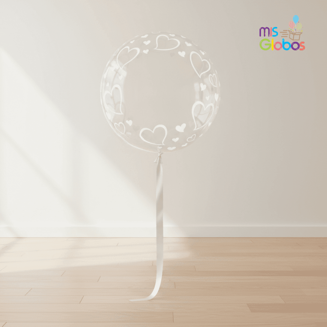 Decoburbuja Corazones. - Mis Globos