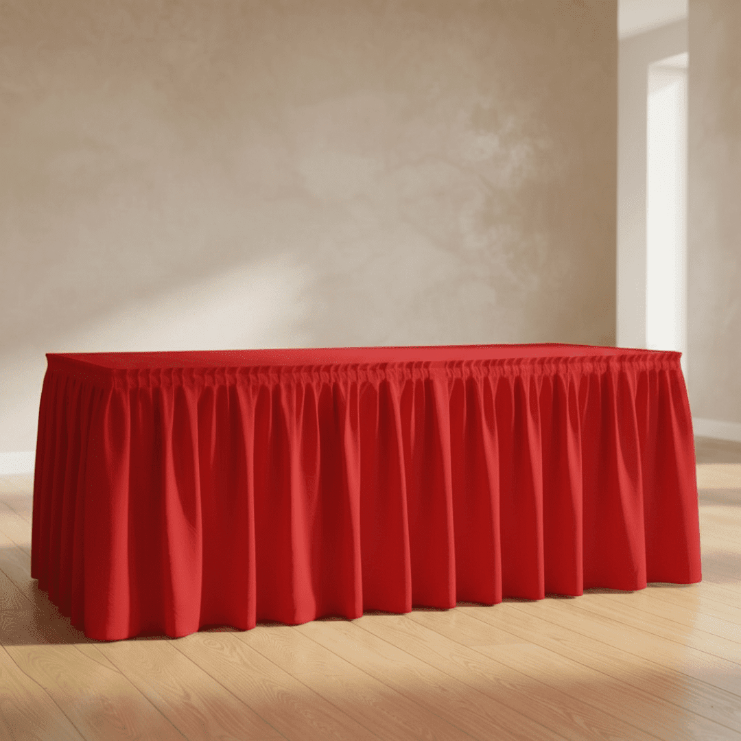Faldón de mesa Rojo