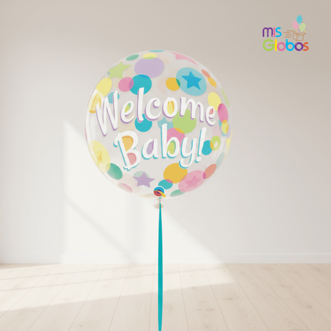 Globo Burbuja Welcome Baby