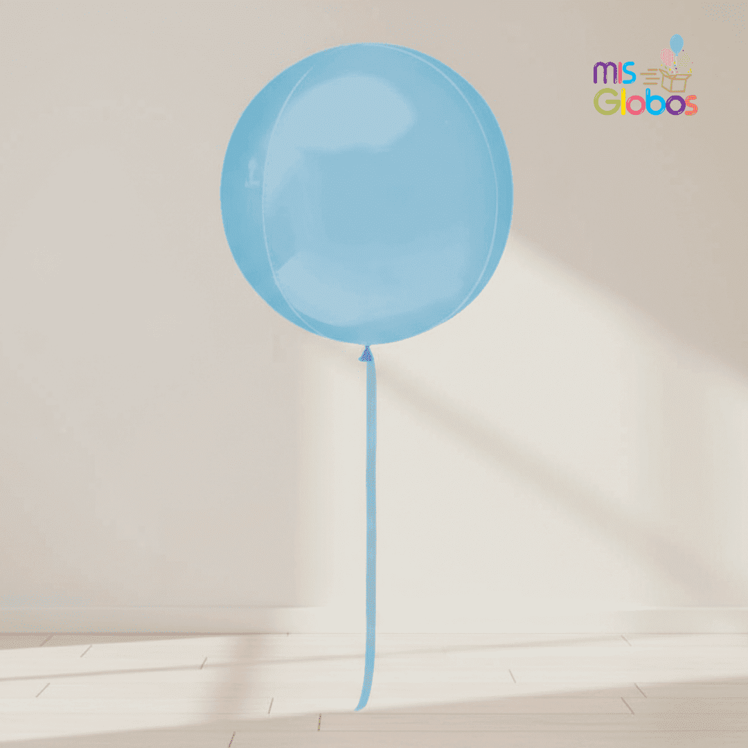 Globo Esfera Azul Pastel 55 cm - Mis Globos