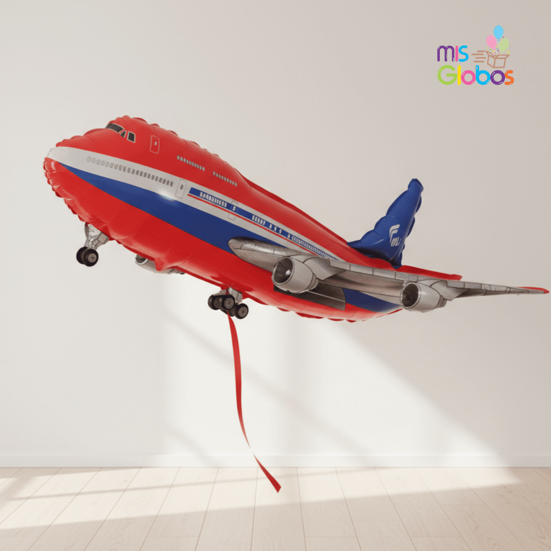 Globo Forma Avión Rojo