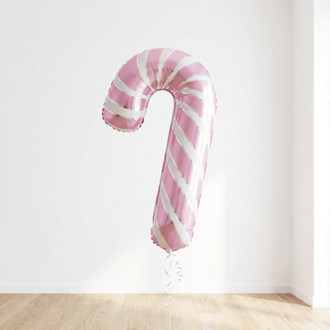 Globo Forma Bastón de Navidad rosa - Mis Globos