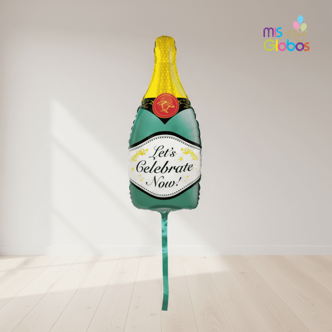 Globo Forma Botella Champagne