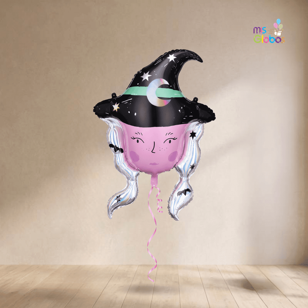 Globo Forma Bruja Rosa