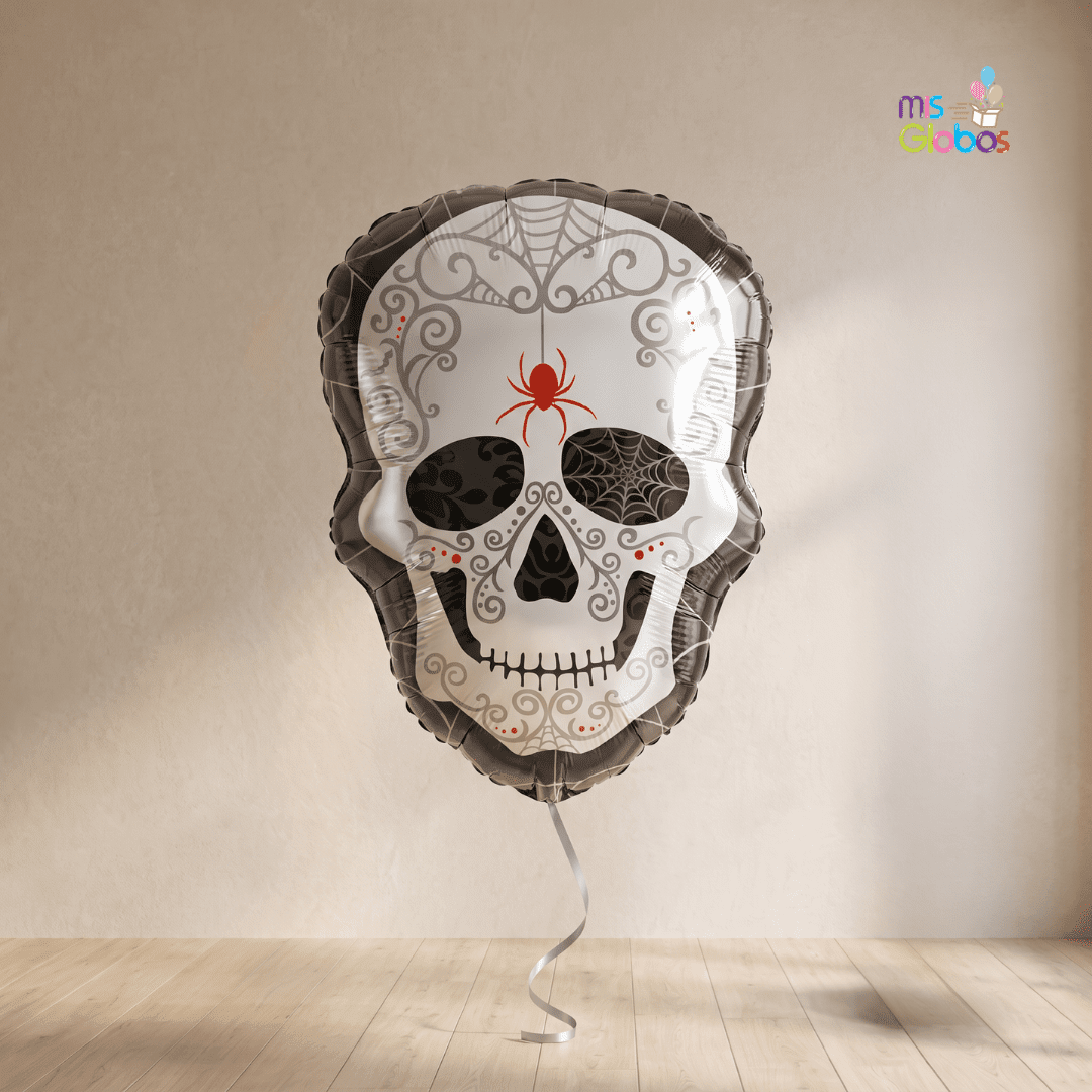 Globo Forma Calavera araña - Mis Globos