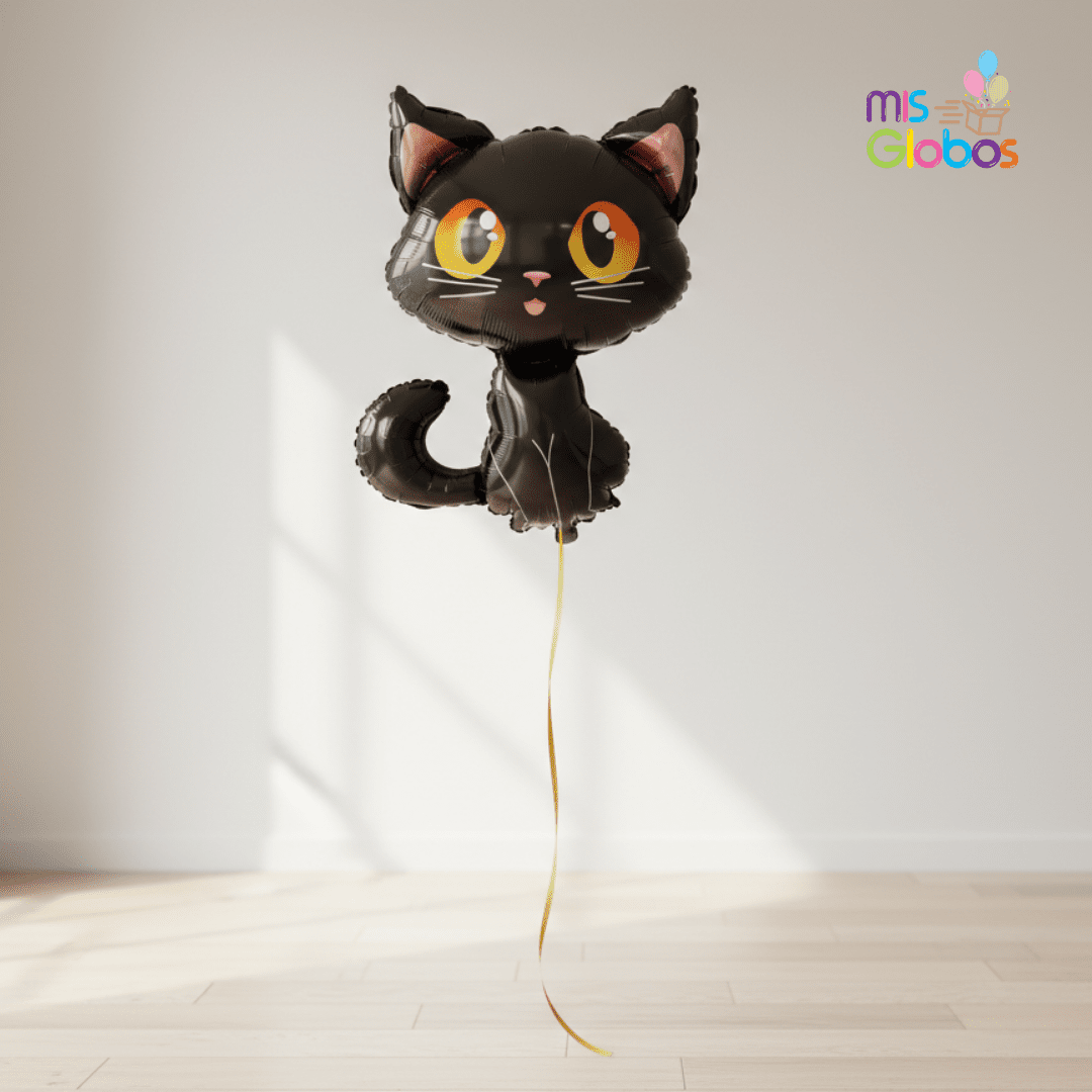 Globo Forma Gatito negro