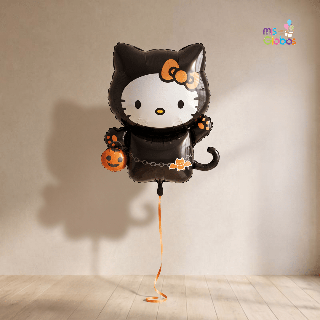Globo Forma Hello Kitty Halloween - Mis Globos