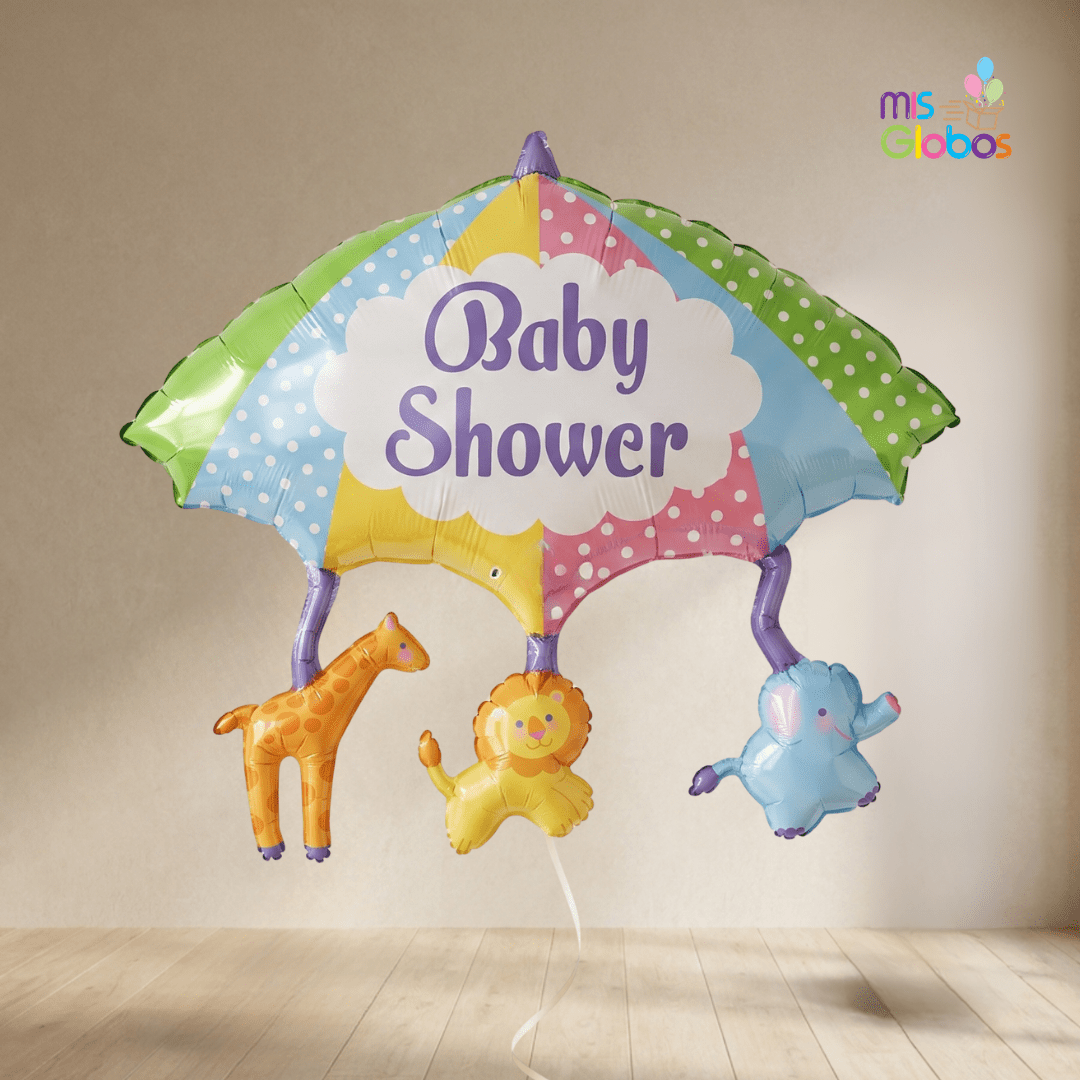 Globo Forma Paraguas Baby Shower