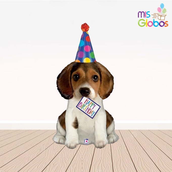 Globo forma Perrito Happy Birthday - Mis Globos