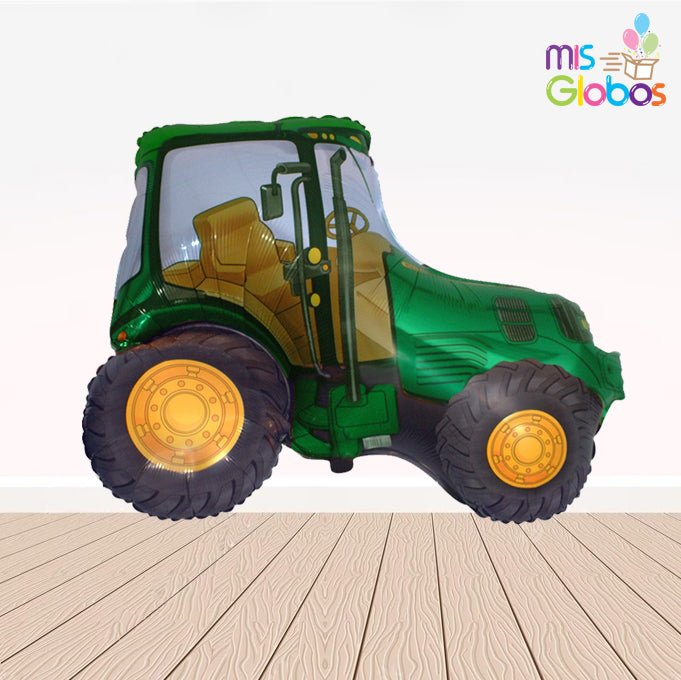 Globo forma Tractor verde