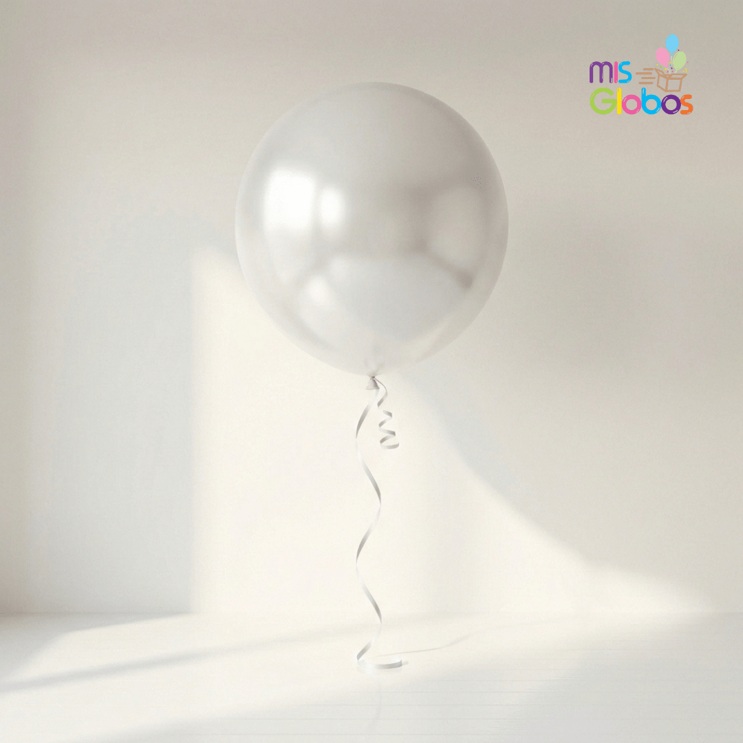 Globo GIGANTE Blanco Metal - Mis Globos