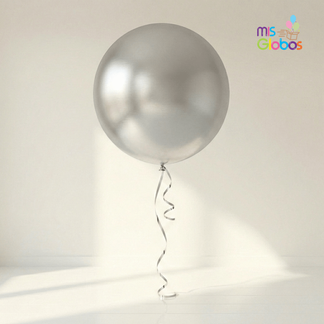 Globo GIGANTE Plata Metal - Mis Globos