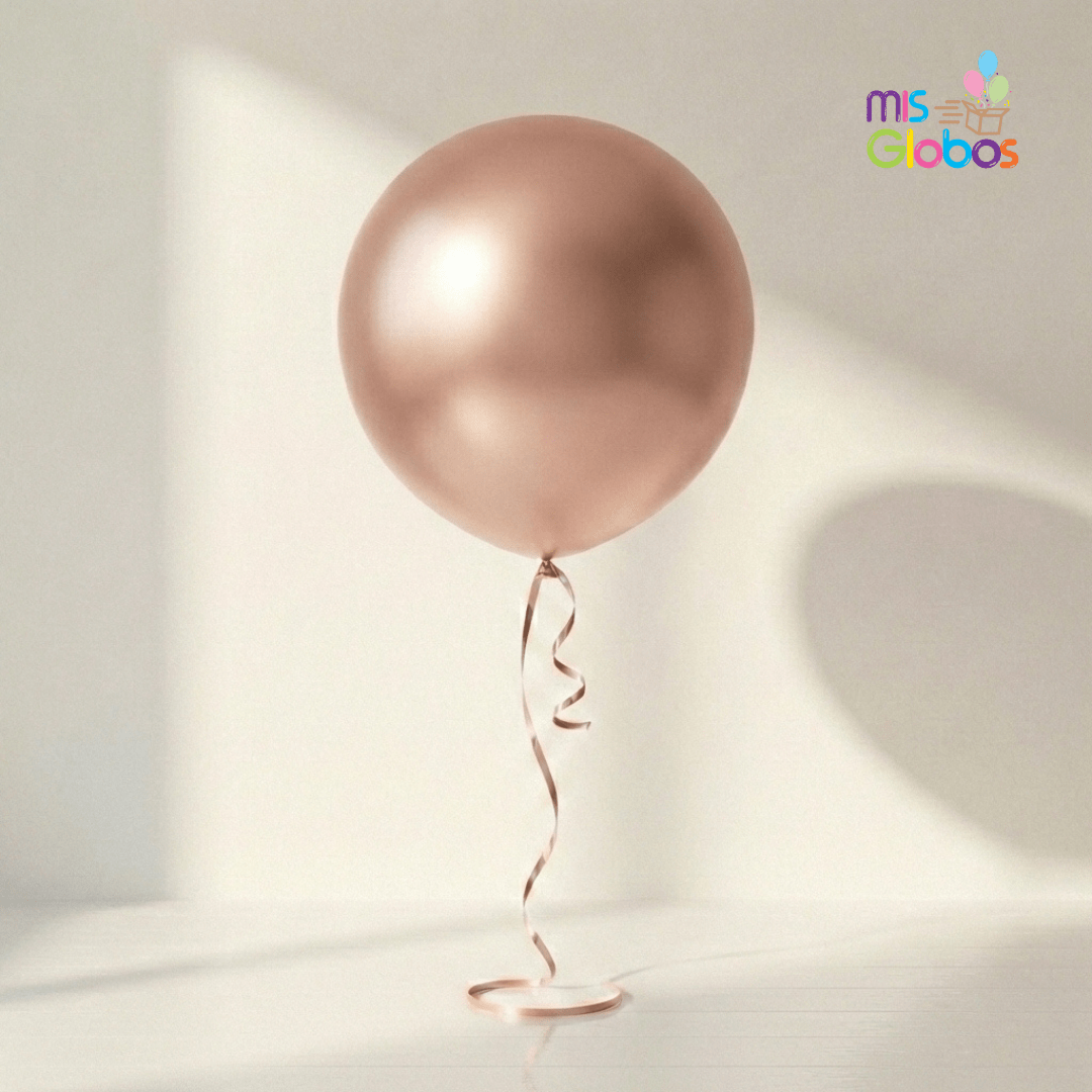 Globo GIGANTE Rosegold Metal - Mis Globos