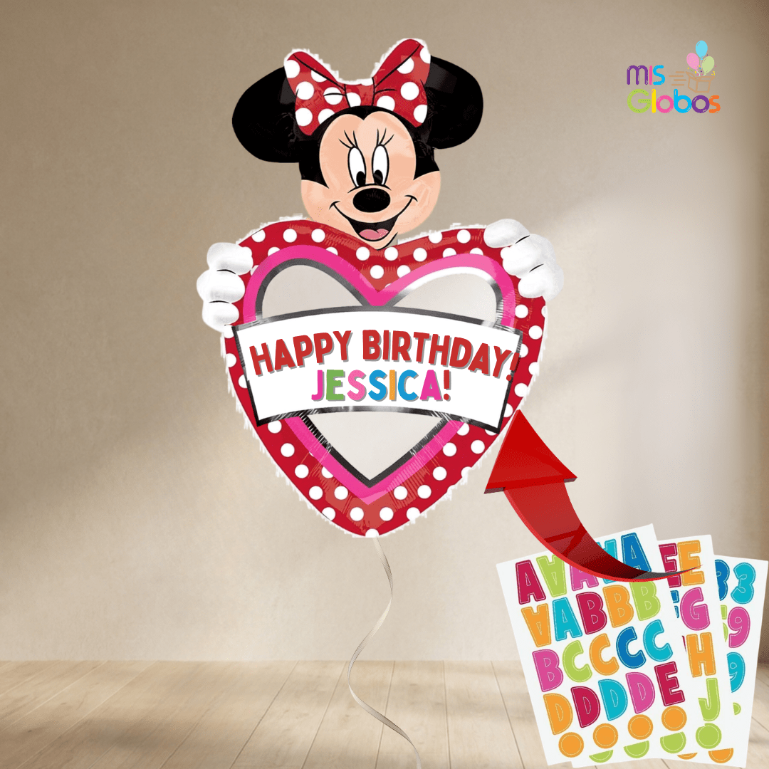 Globo Jumbo Personalizable Minnie - Mis Globos