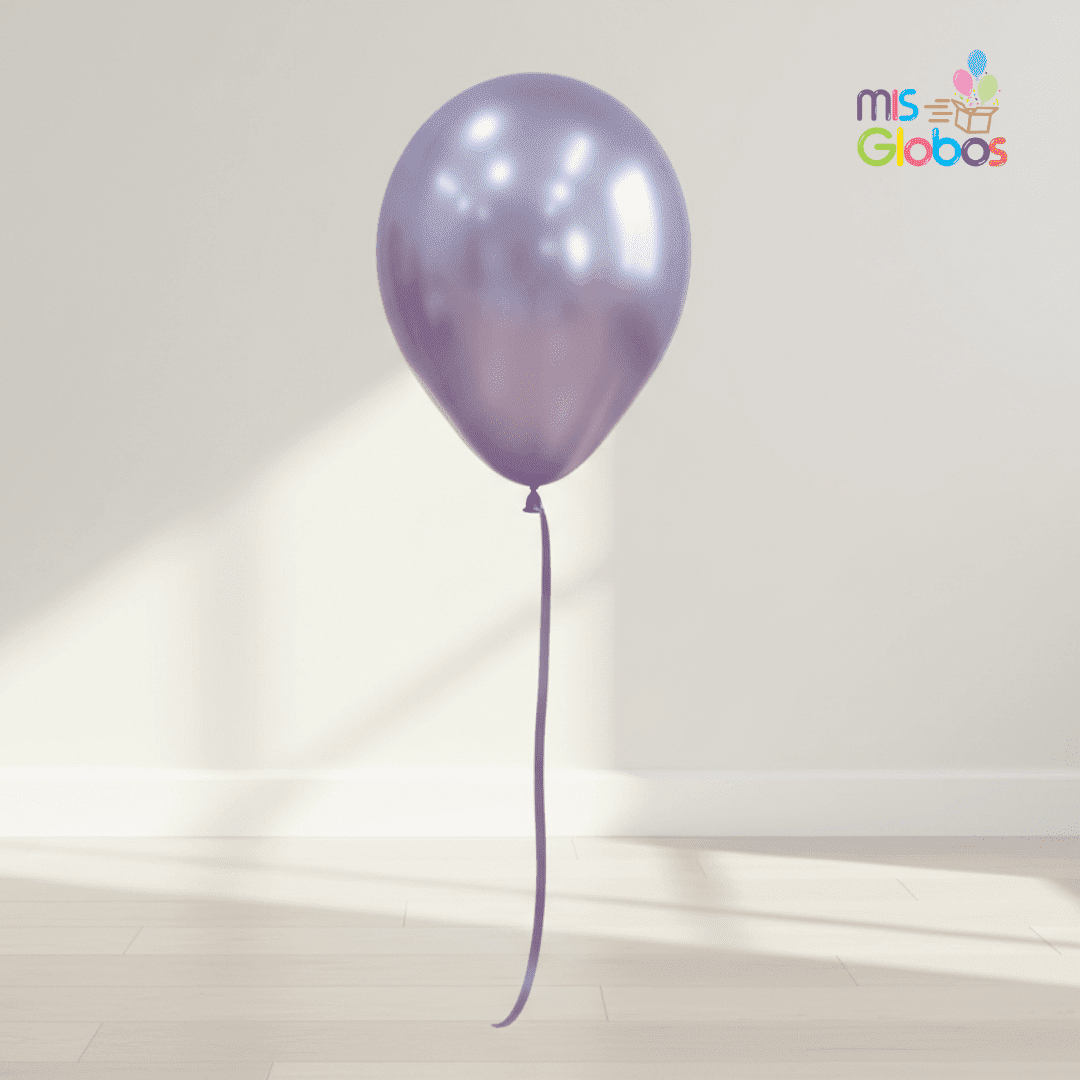 Globo Latex Amatista Silk hinchado con Helio por unidades.