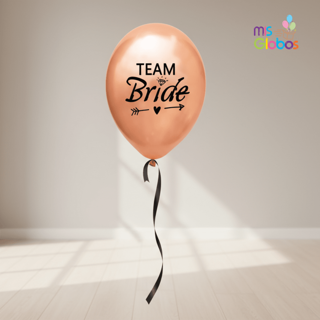Globo látex Equipo de la Novia - Mis Globos