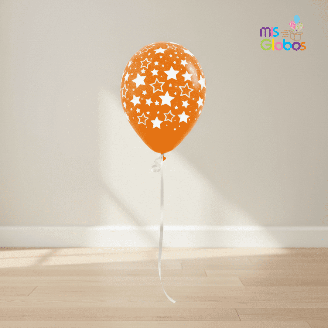 Globo látex estrellas - Mis Globos