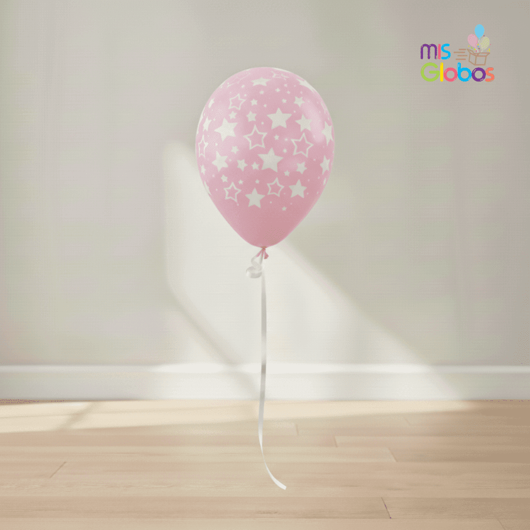 Globo látex estrellas - Mis Globos