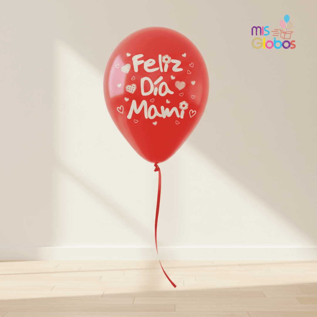 Globo látex Feliz Día Mami - Mis Globos