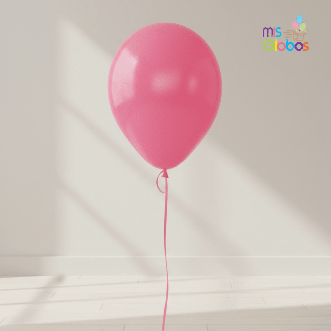 Globo Latex Rosé mate hinchado con Helio por unidades