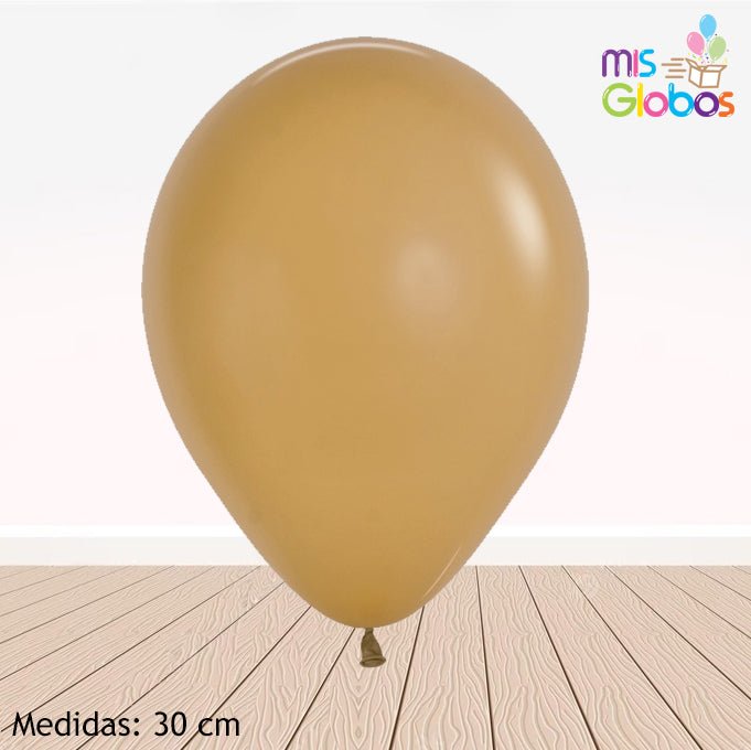 Globo Latte mate hinchado con Helio por unidades. - Mis Globos