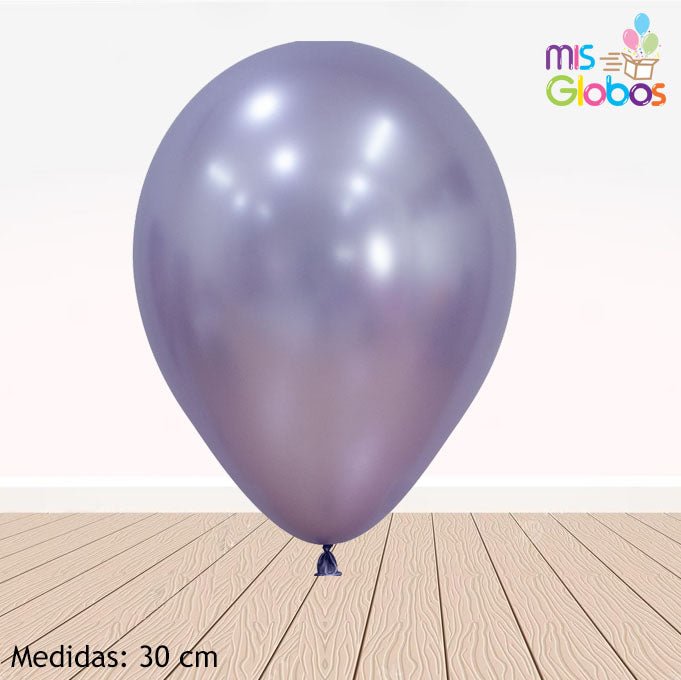 Globo Lila Lavanda Silk hinchado con Helio por unidades.