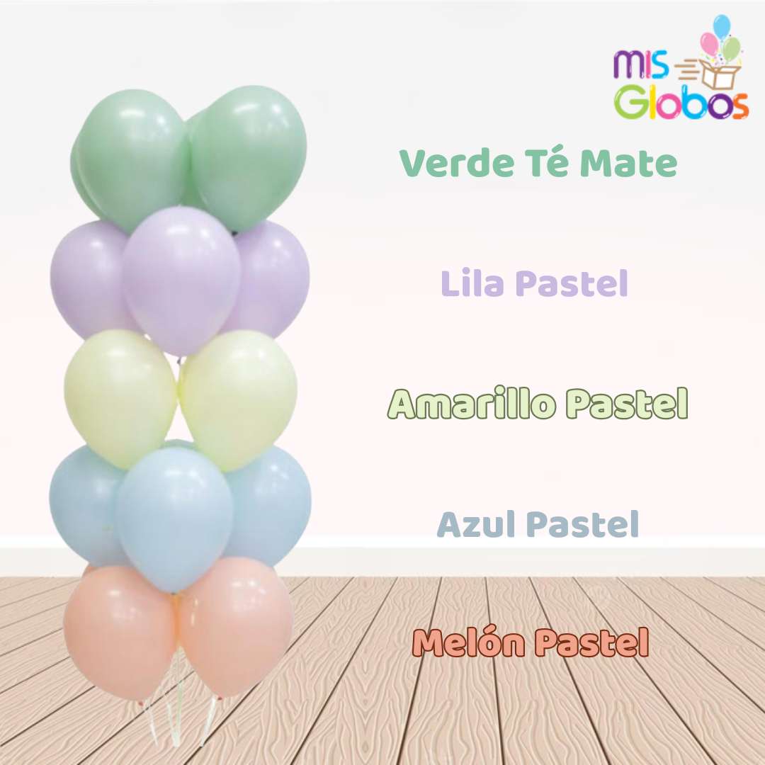Globo Lila Pastel hinchado con Helio por unidades.