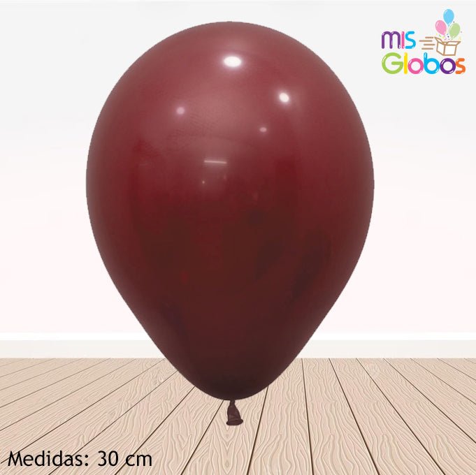 Globo Merlot mate hinchado con Helio por unidades - Mis Globos