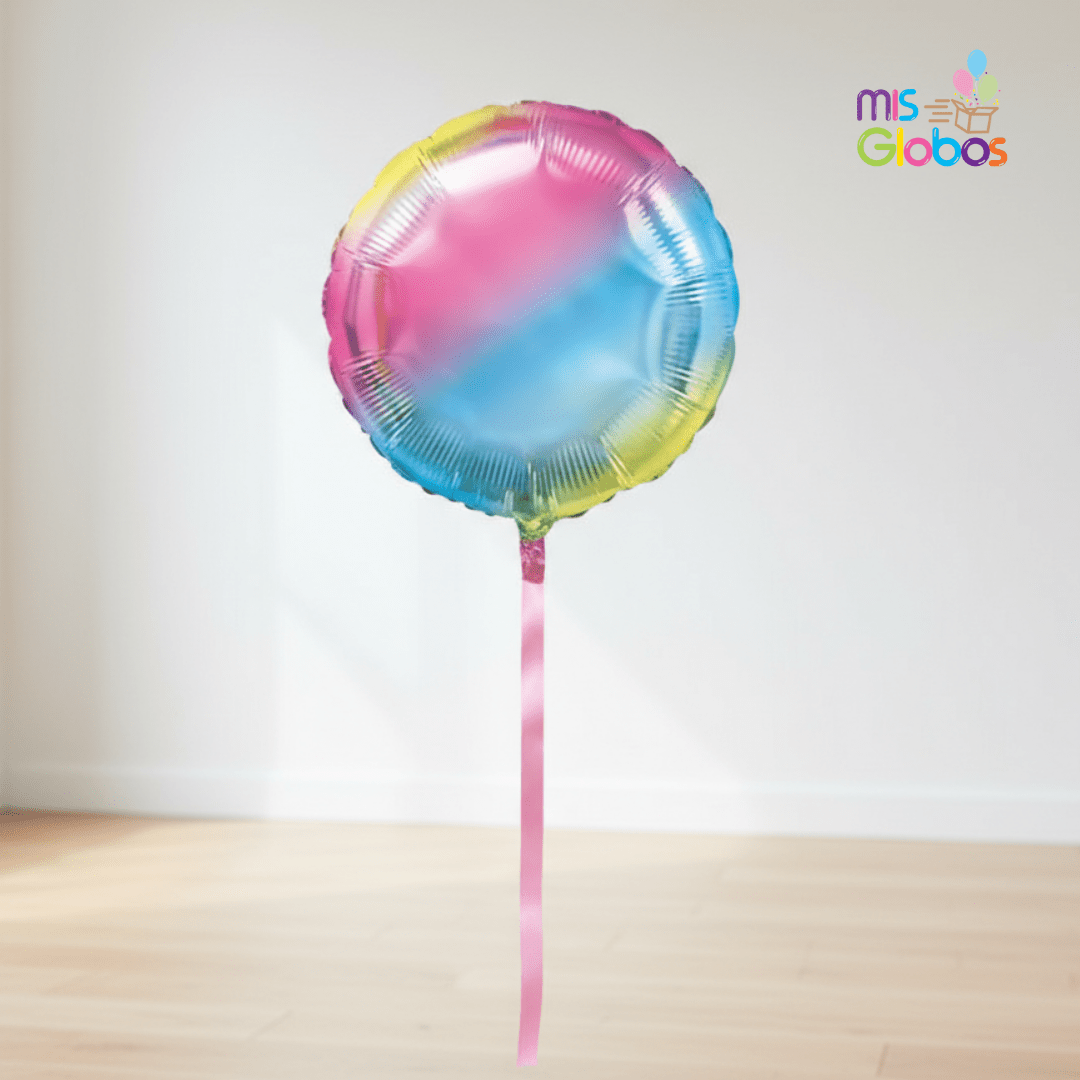 Globo Mylar Círculo Iridiscente 45 Cm