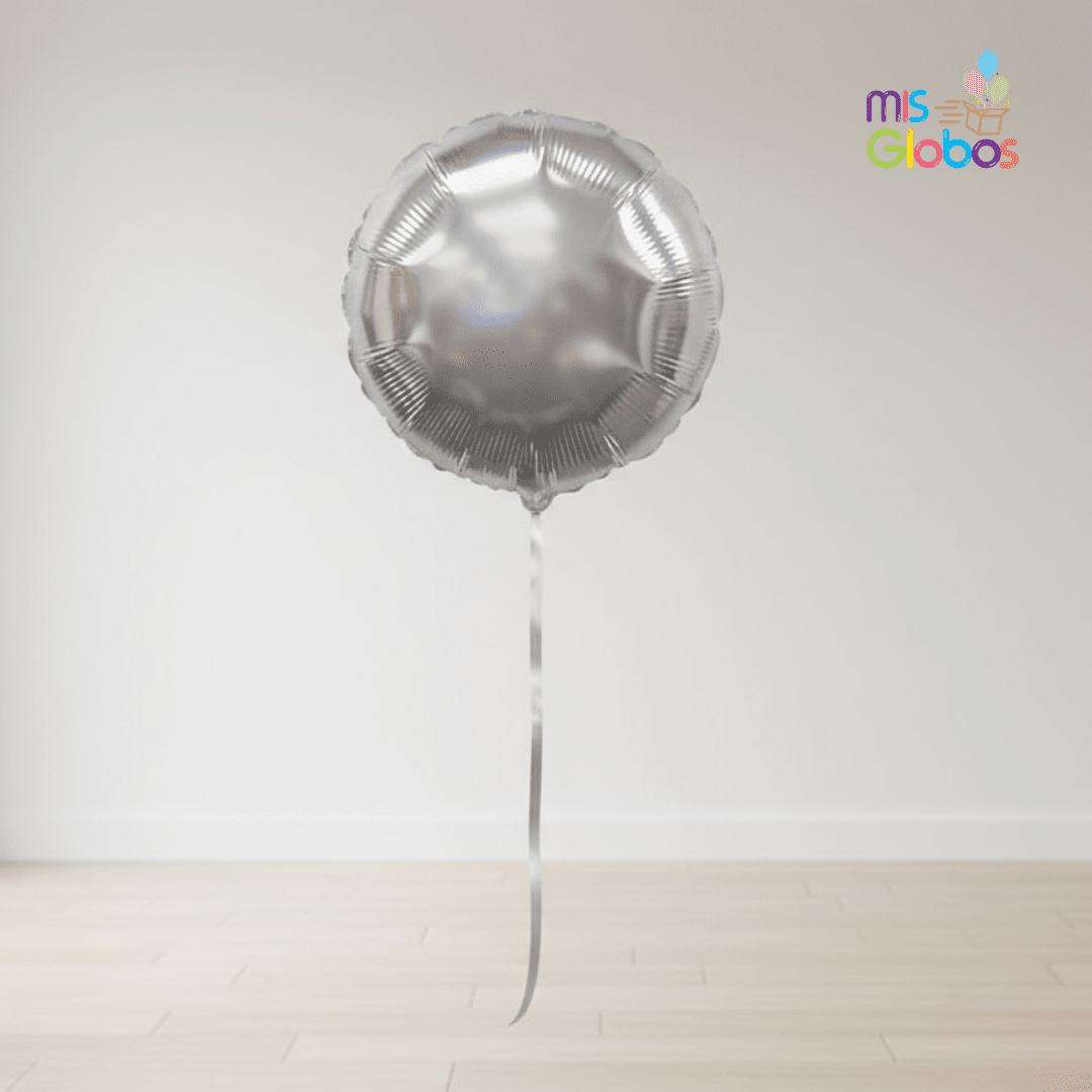 Globo Mylar Círculo Plata 81 cm
