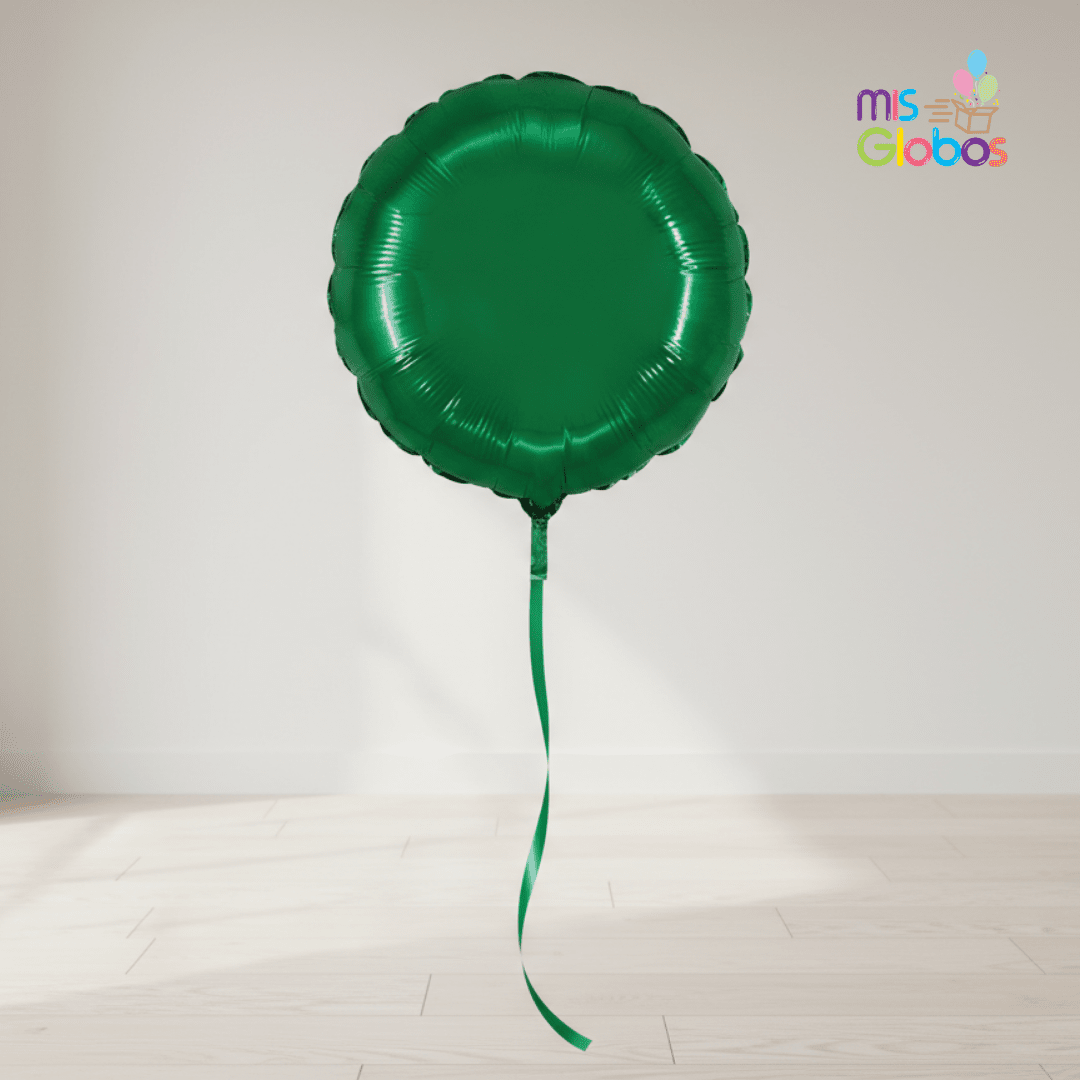 Globo Mylar Círculo Verde 81 cm