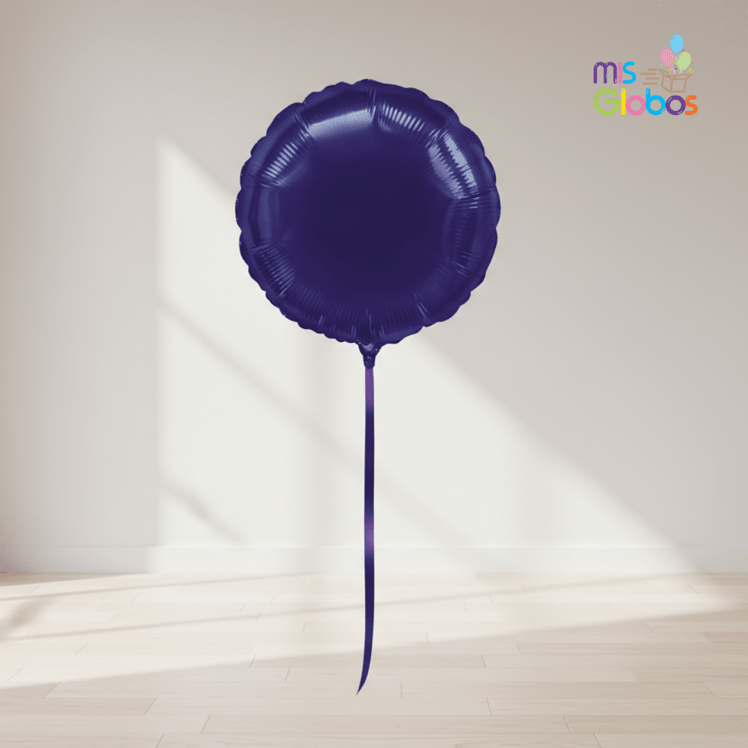 Globo Mylar Círculo Violeta 45 cm