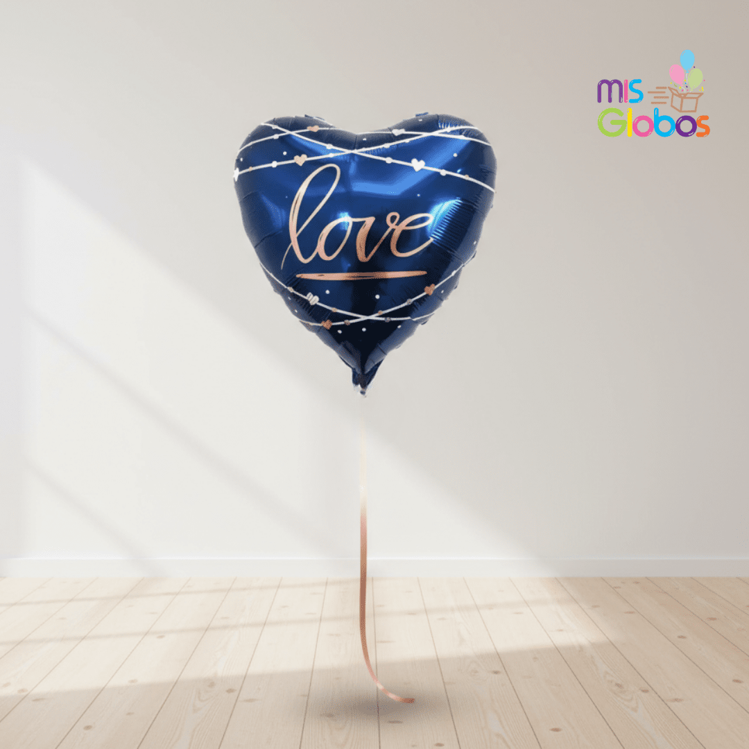 Globo mylar corazón LOVE
