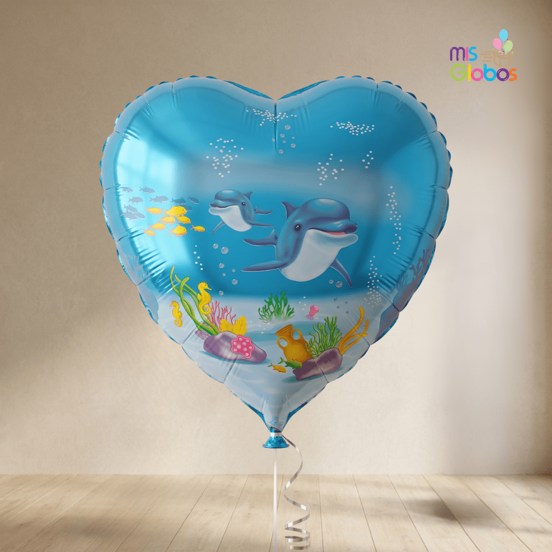 Globo mylar Delfines