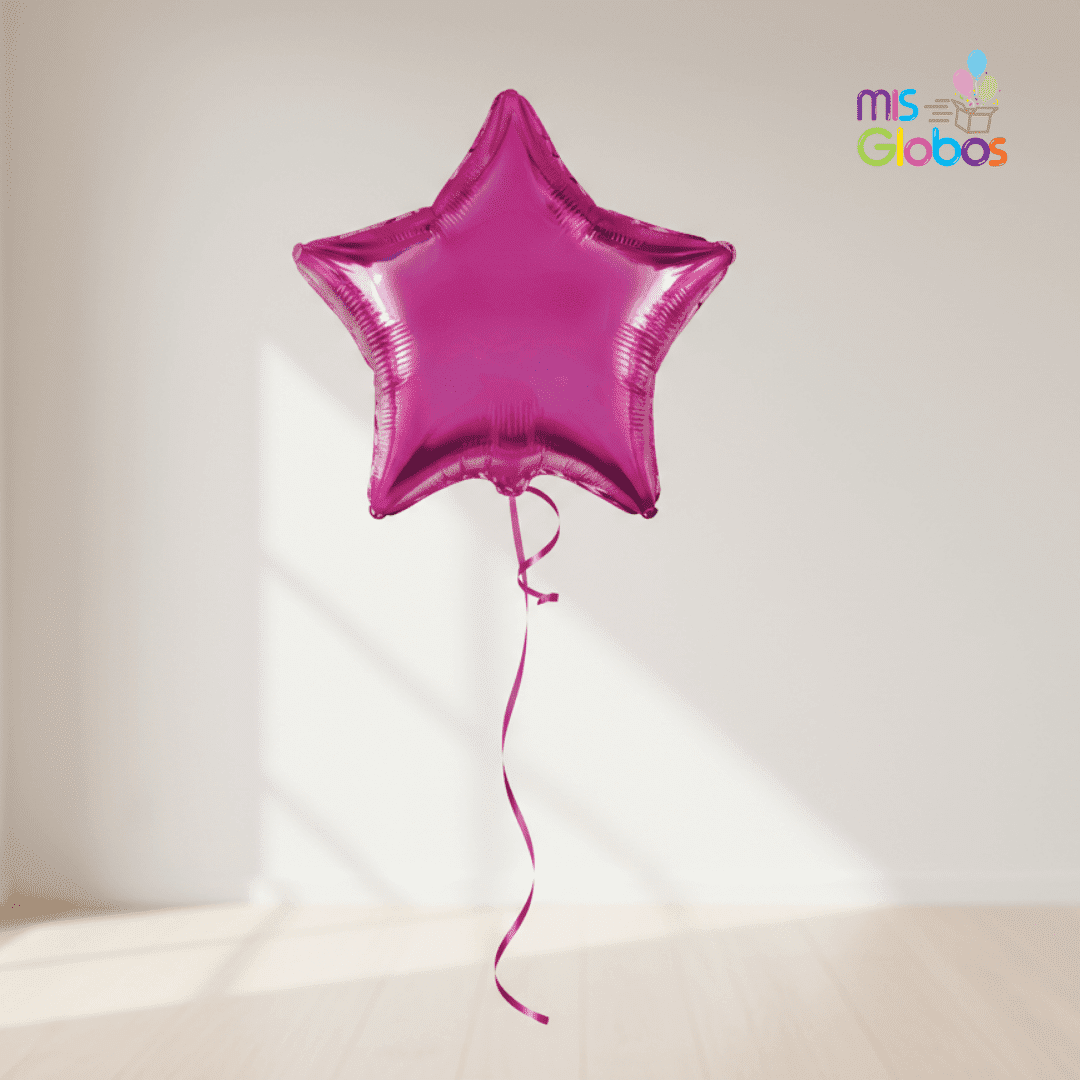 Globo Mylar Estrella Fucsia 81 cm