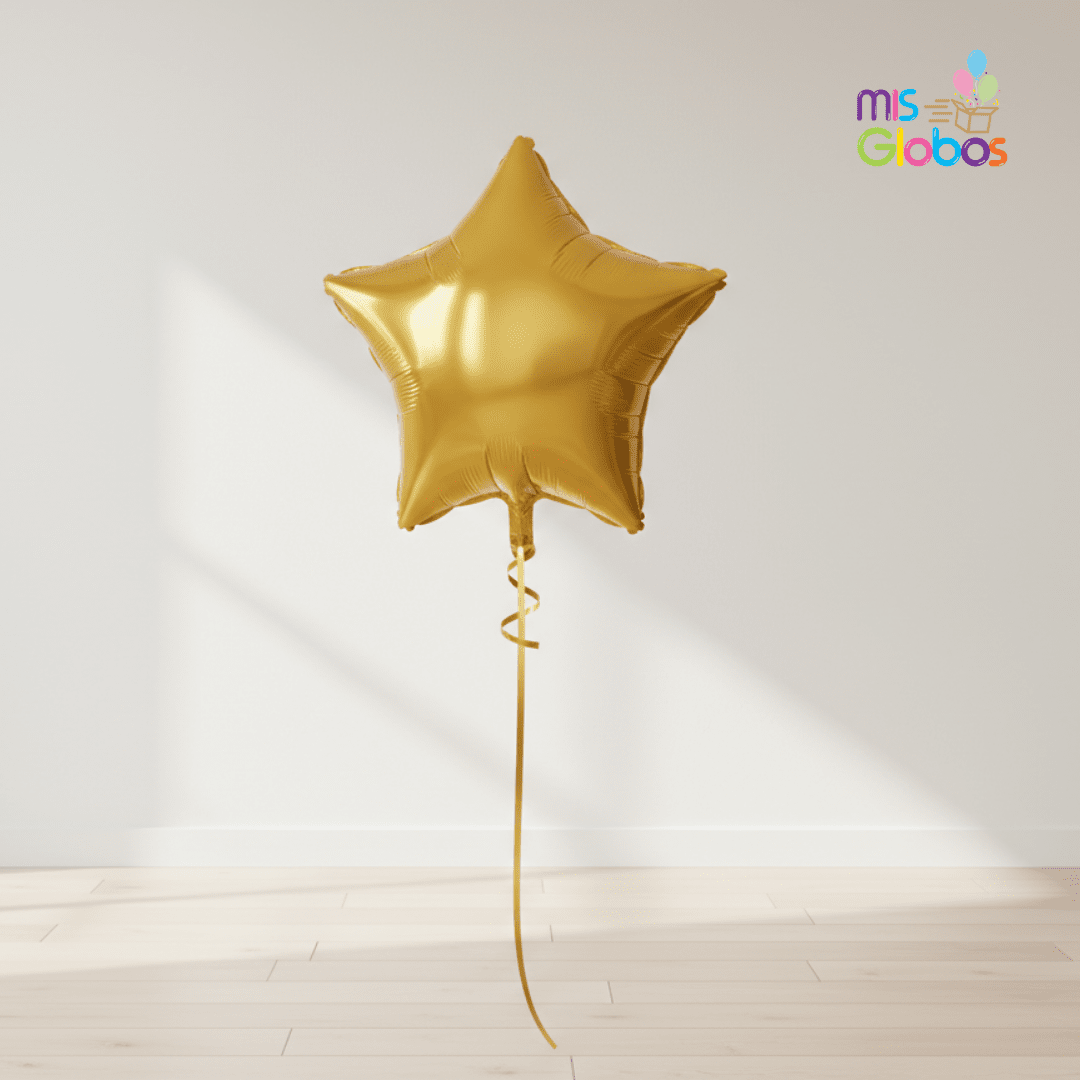 Globo Mylar Estrella Oro 45 Cm