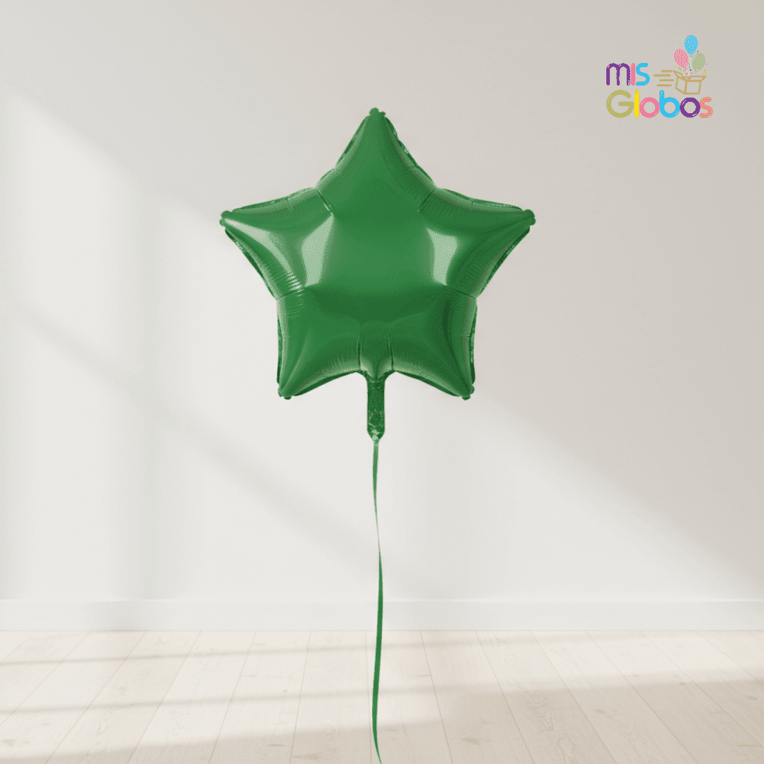 Globo Mylar Estrella Verde 81 cm