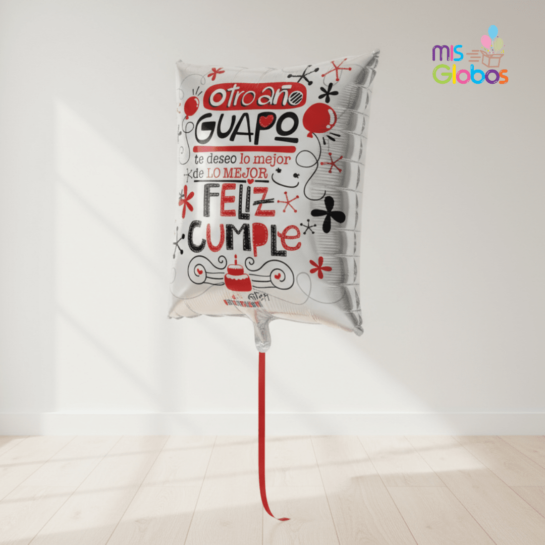 Globo mylar Feliz Cumple Guapo