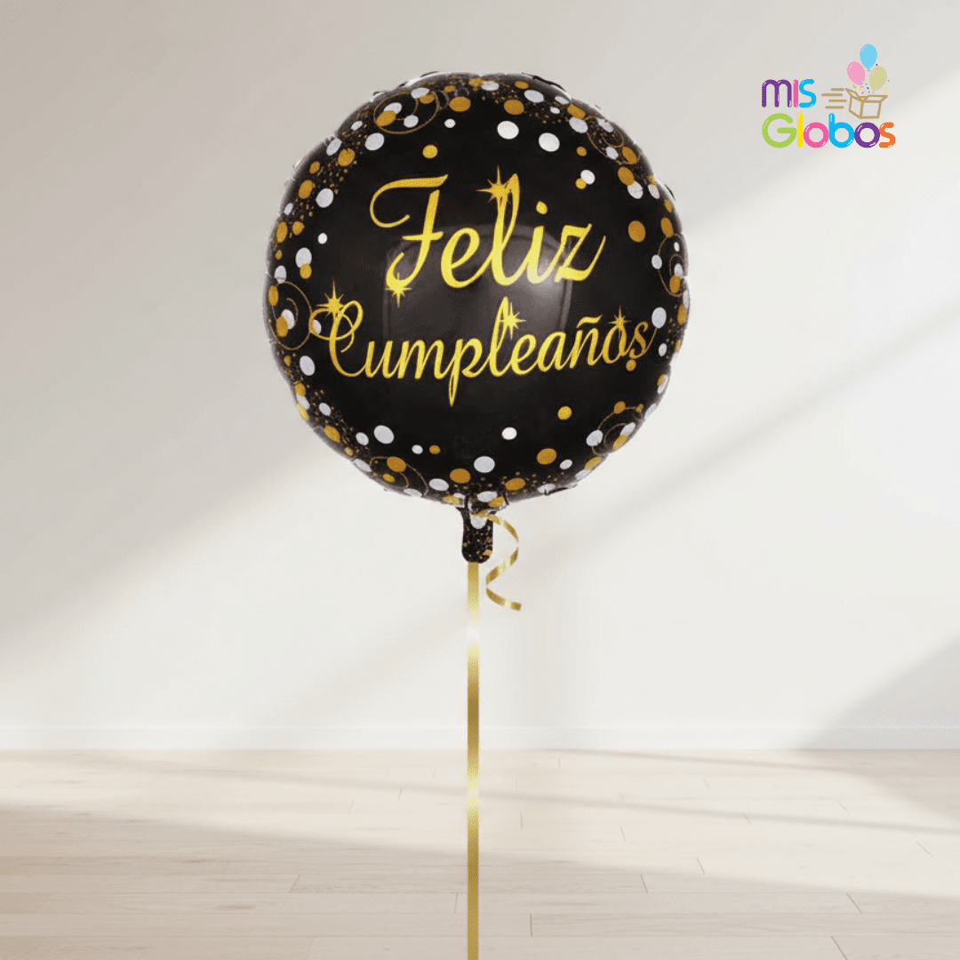 Globo mylar Feliz Cumpleaños Elegante