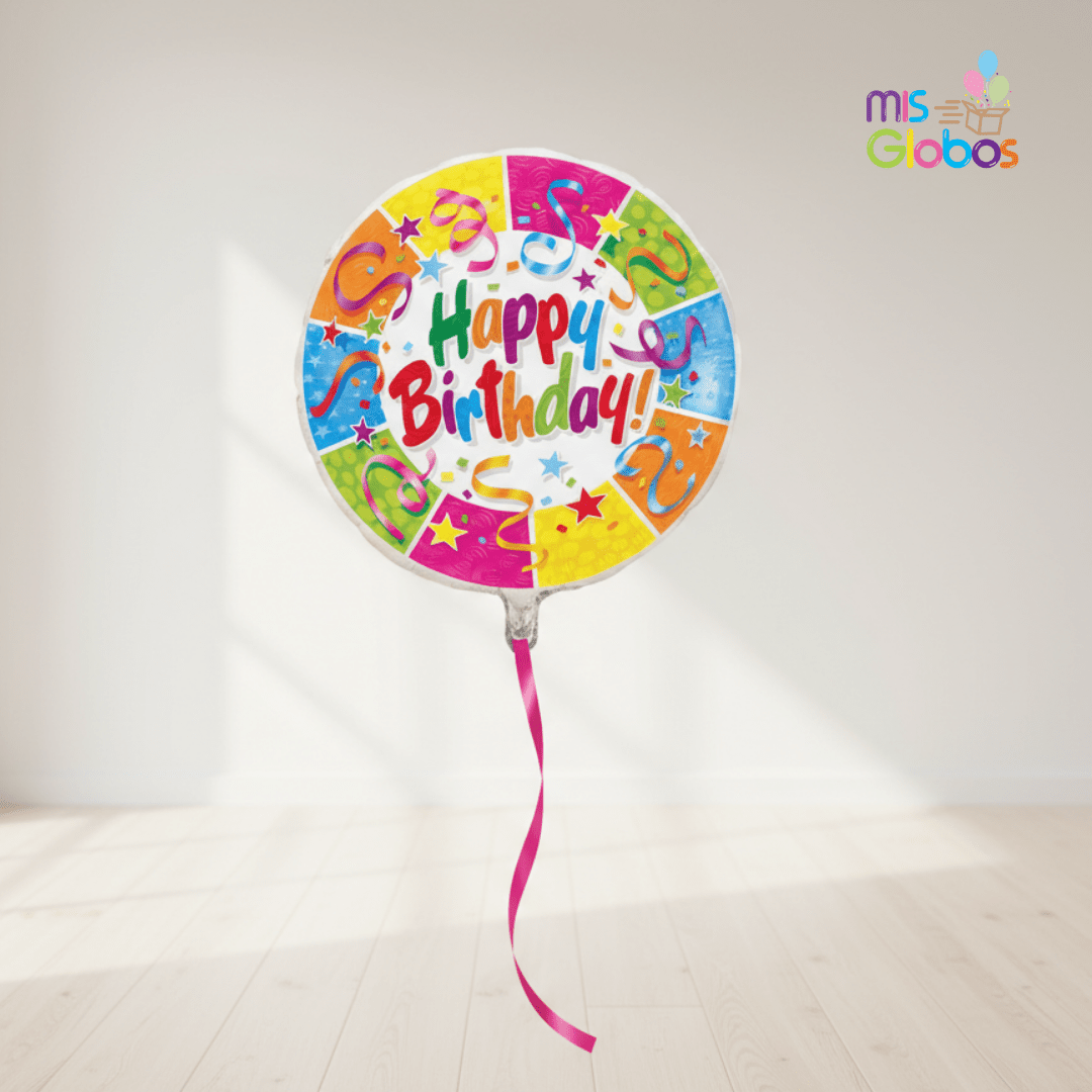 Globo mylar Happy Birthday Party