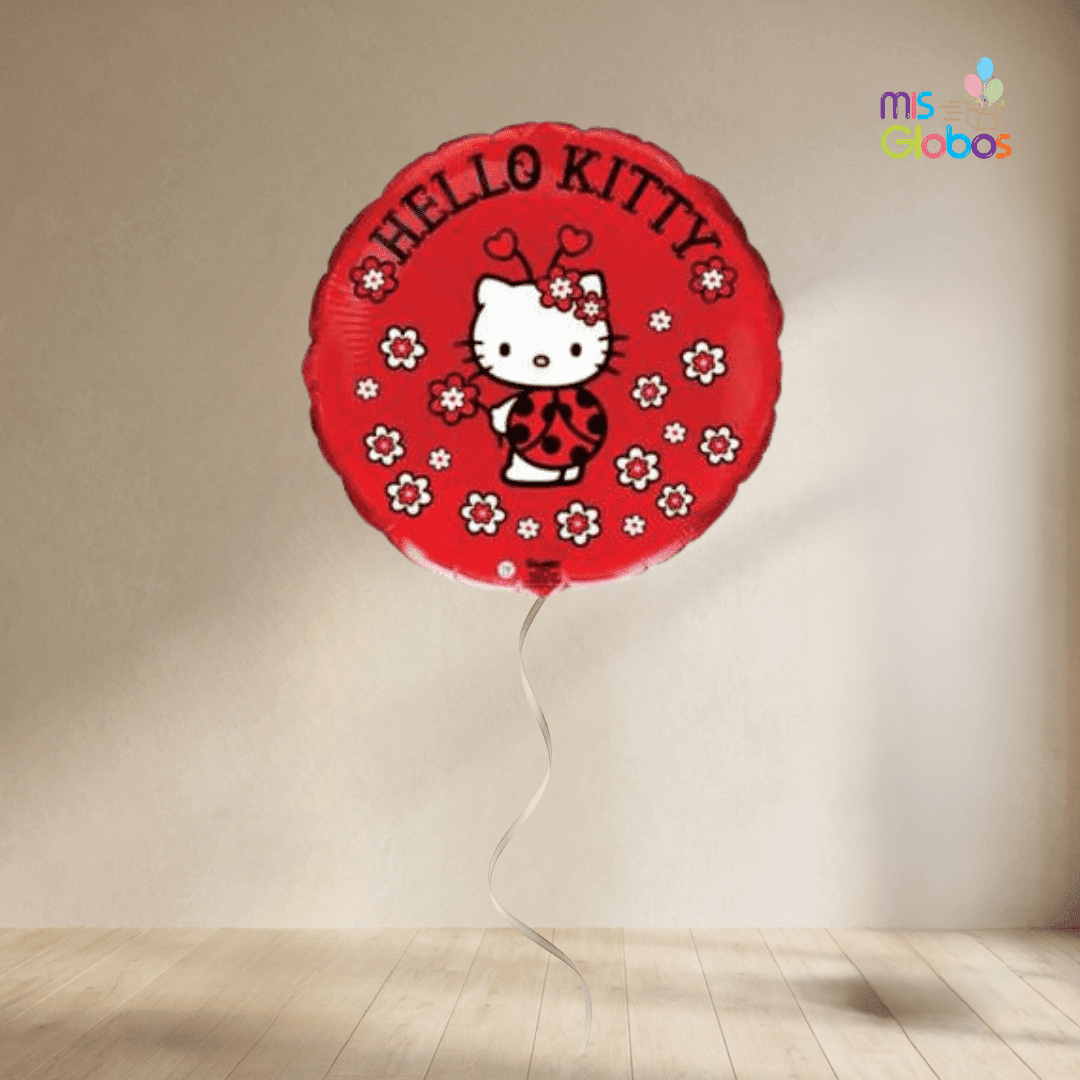 Globo Mylar Hello Kitty roja